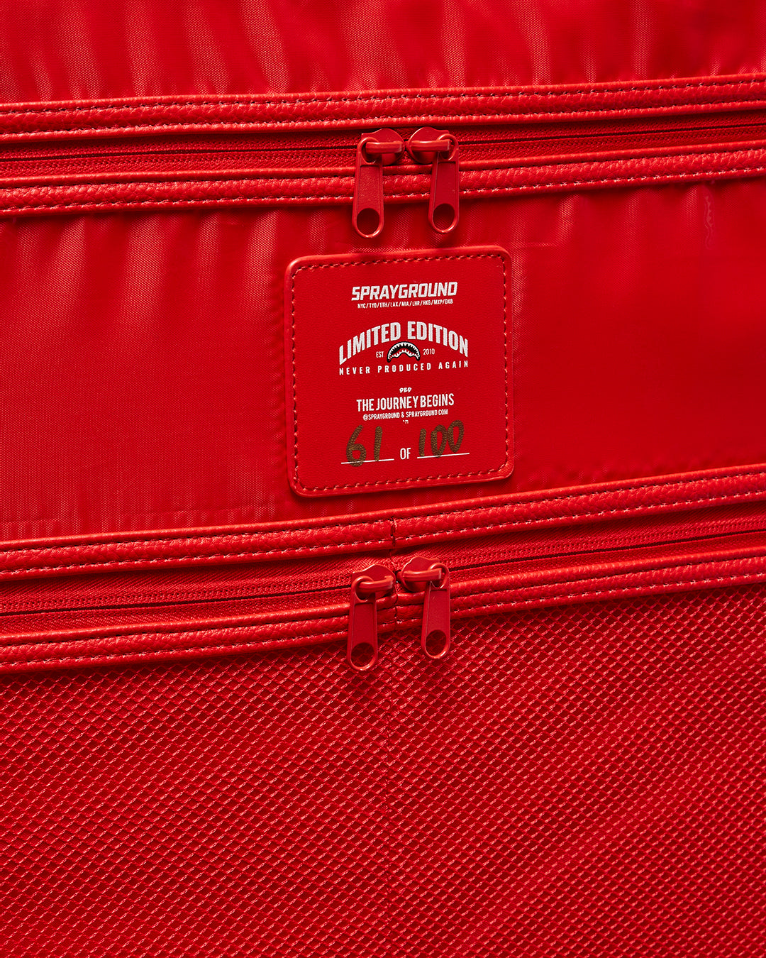RED RIVIERA JETSETTER CARRY-ON LUGGAGE