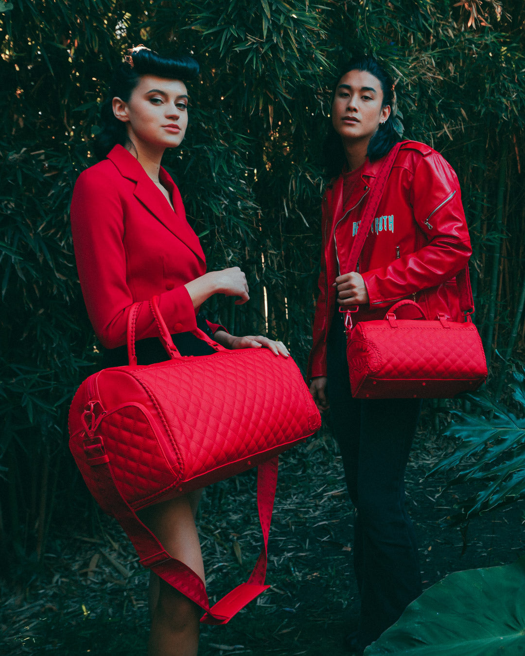 RED RIVIERA MINI DUFFLE